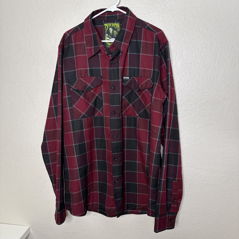 Dixxon Men’s Flannel The Orlok Size 2XLT Red Black Check